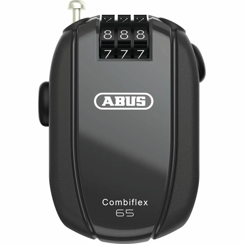 Abus Combiflex Stopover 65 Retractable Combination Lock in Black
